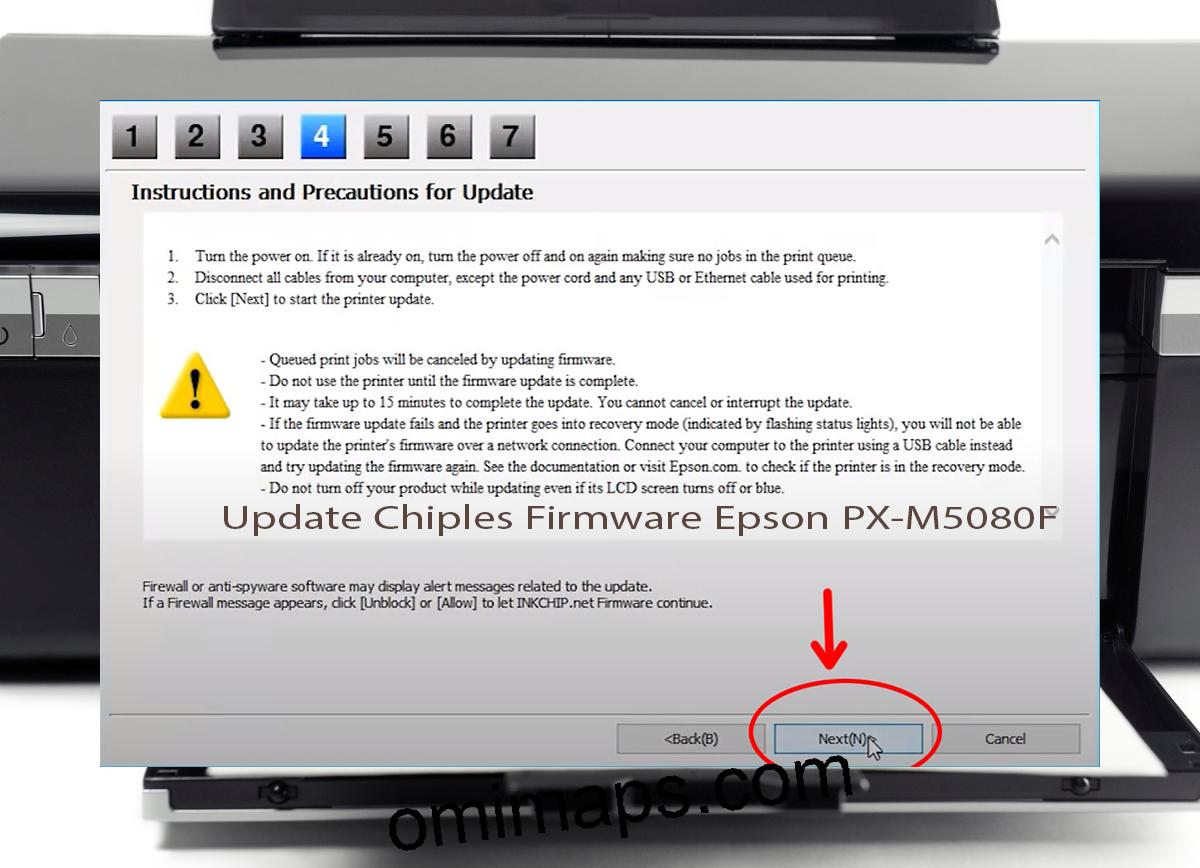 Update Chipless Firmware Epson PX-M5080F 6