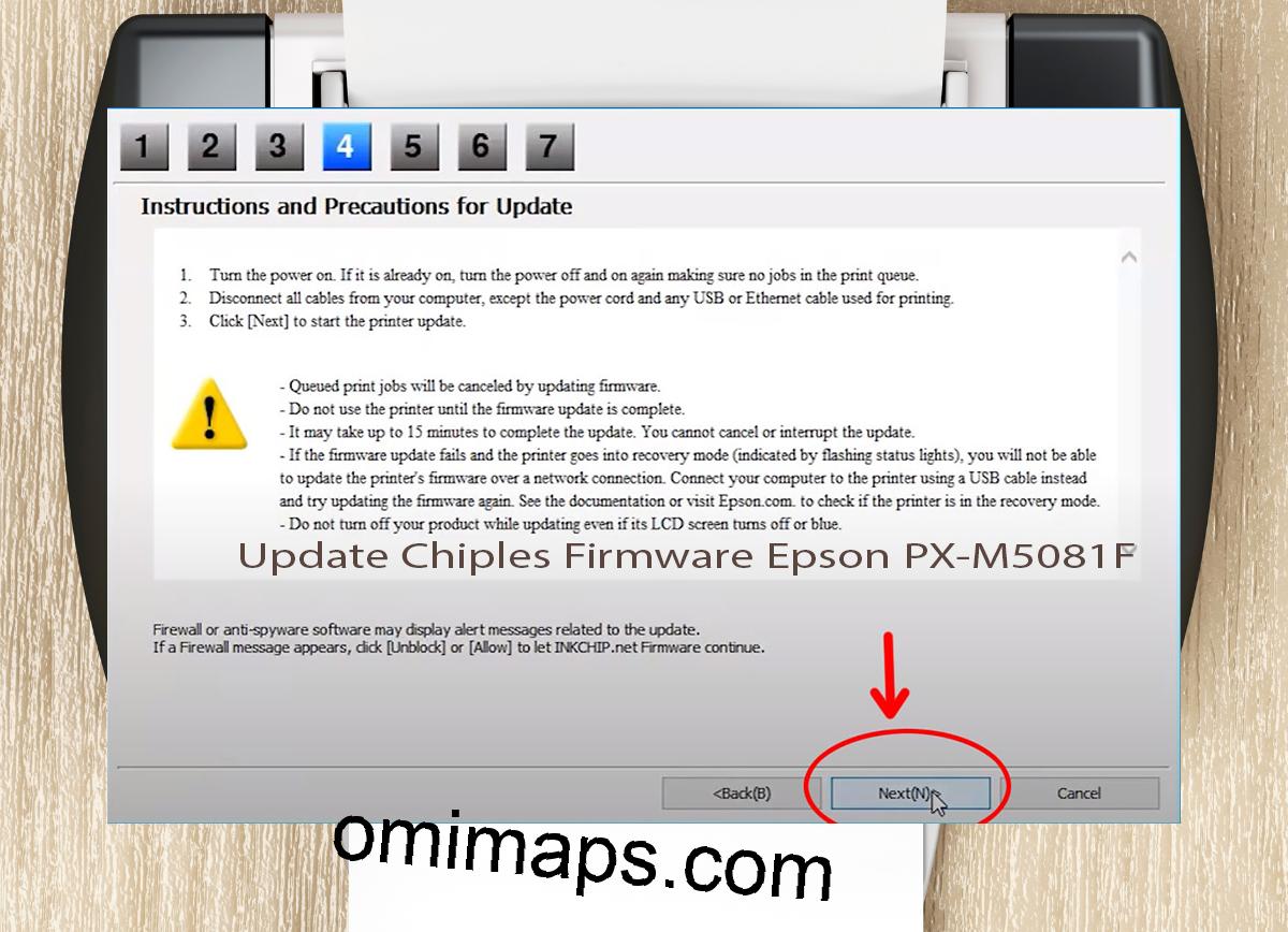 Update Chipless Firmware Epson PX-M5081F 6