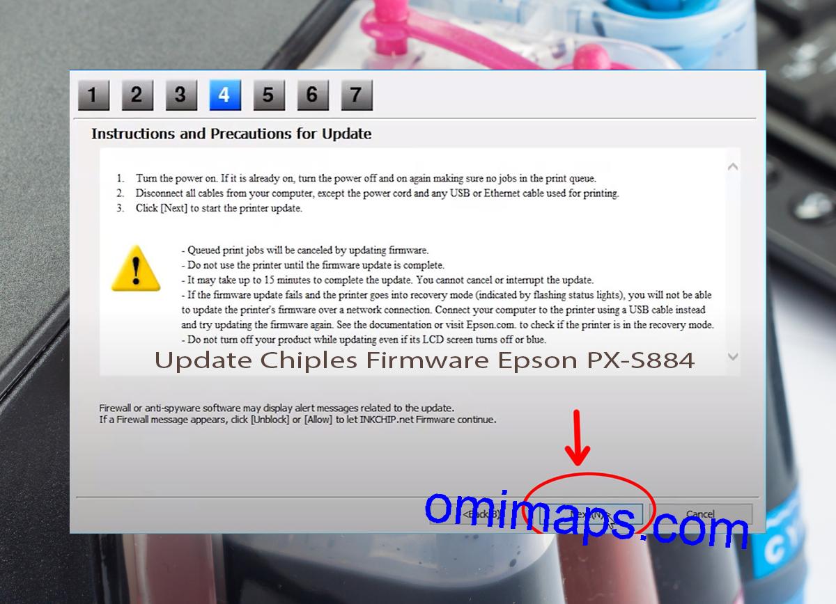 Update Chipless Firmware Epson PX-S884 6