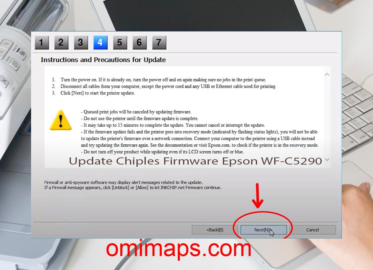 Update Chipless Firmware Epson WF-C5290 6
