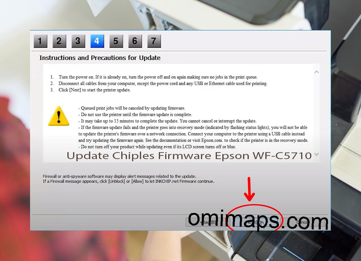 Update Chipless Firmware Epson WF-C5710 6