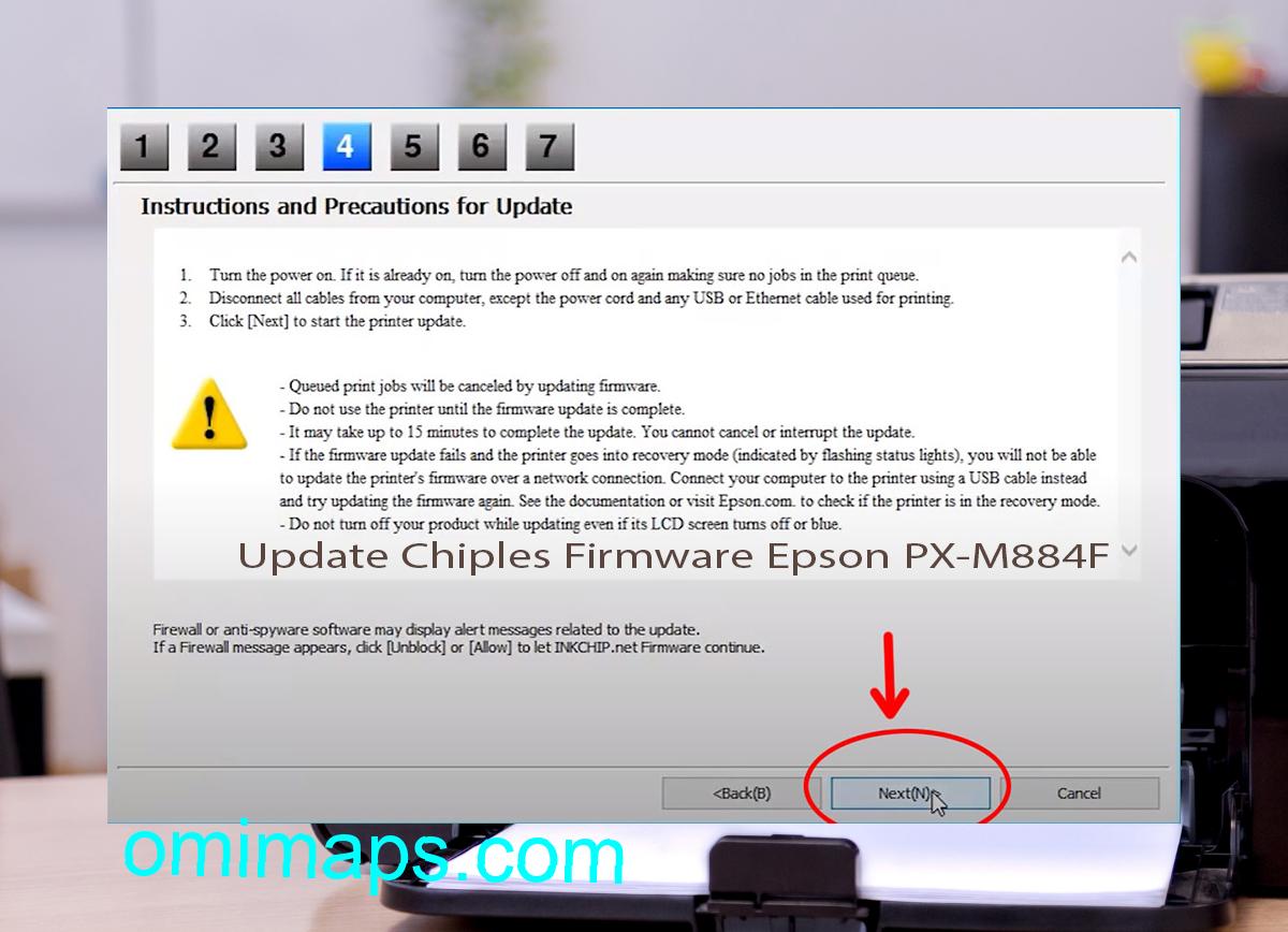 Update Chipless Firmware Epson PX-M884F 6