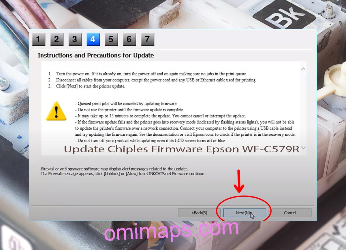 Update Chipless Firmware Epson WF-C579R 6