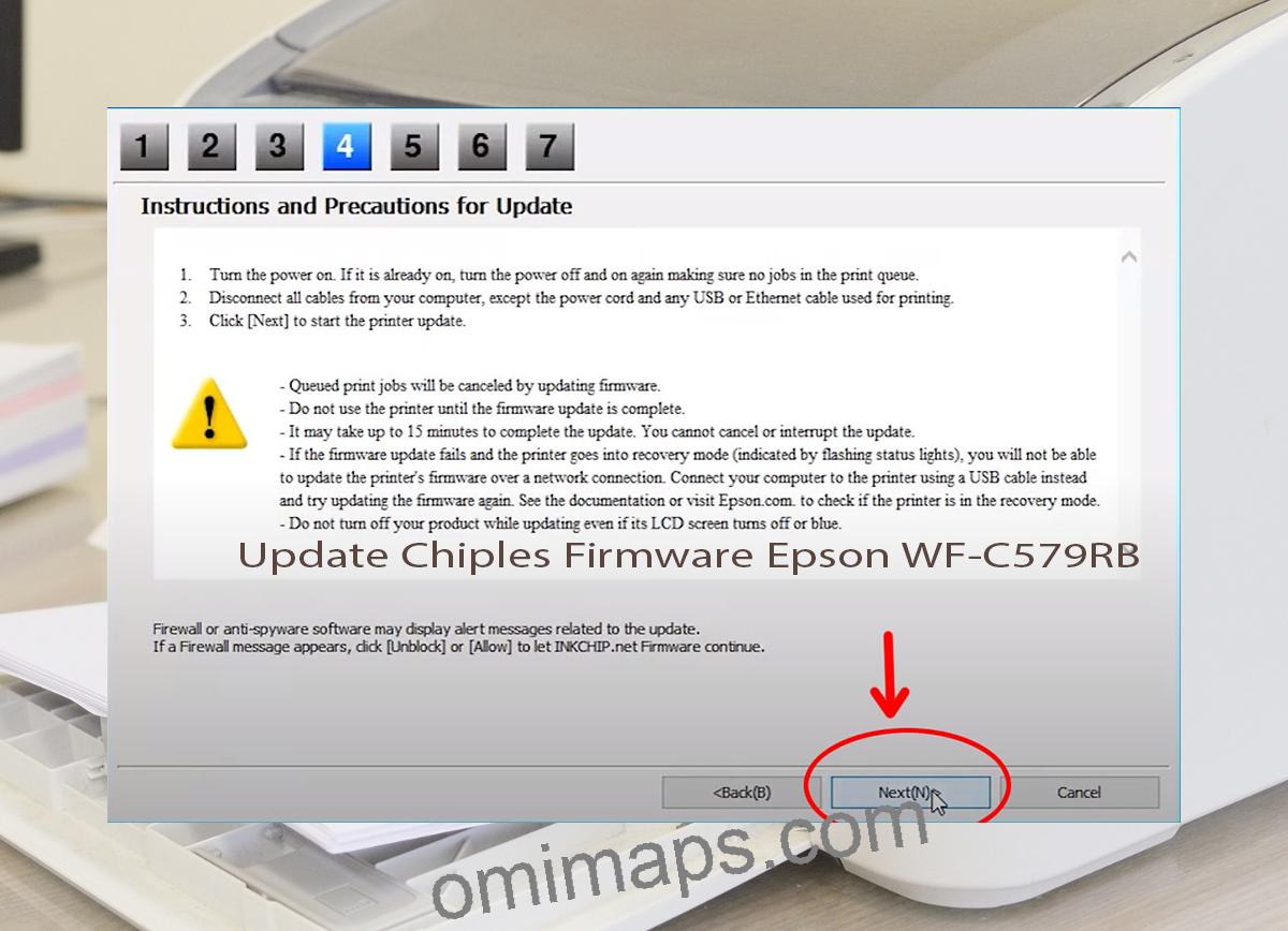 Update Chipless Firmware Epson WF-C579RB 6