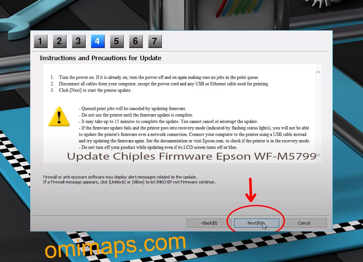 Update Chipless Firmware Epson WF-M5799 6