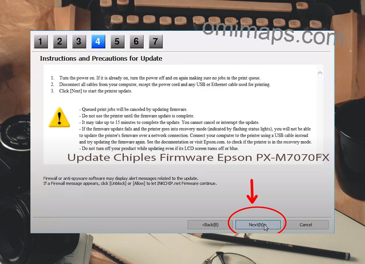 Update Chipless Firmware Epson PX-M7070FX 6