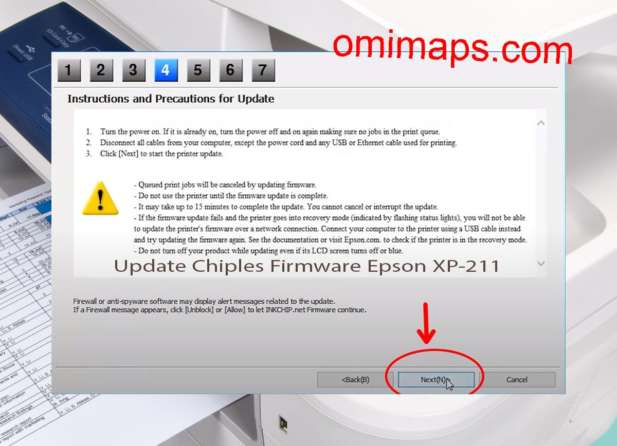 Update Chipless Firmware Epson XP-211 6