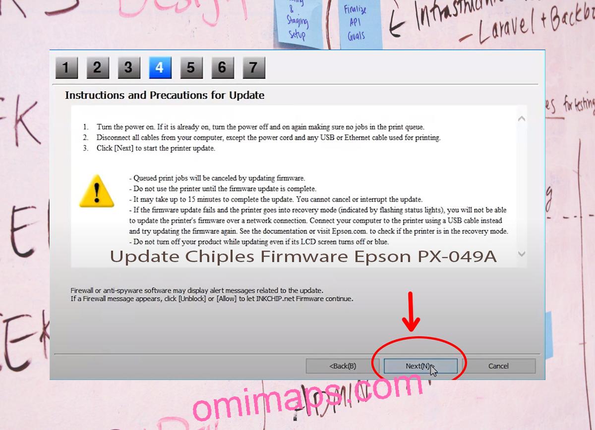 Update Chipless Firmware Epson PX-049A 6