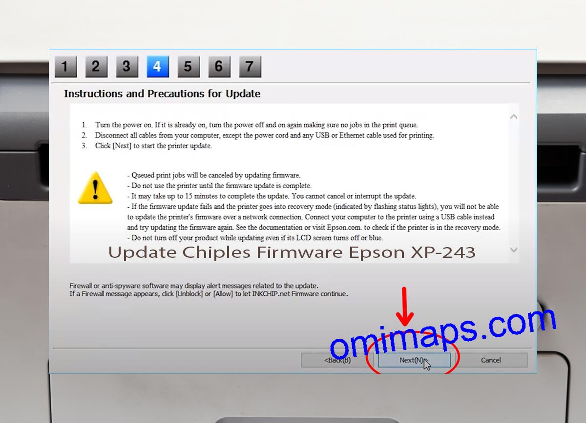 Update Chipless Firmware Epson XP-243 6