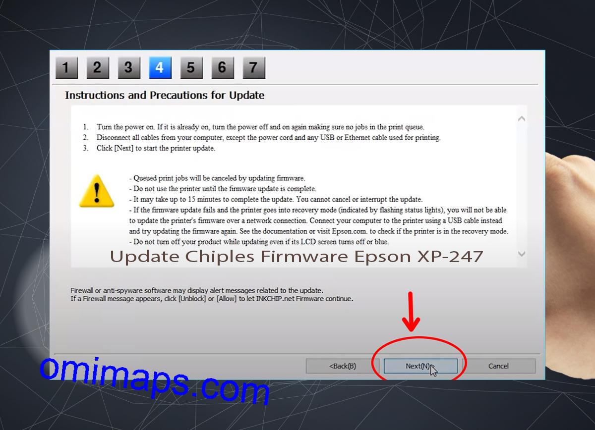 Update Chipless Firmware Epson XP-247 6