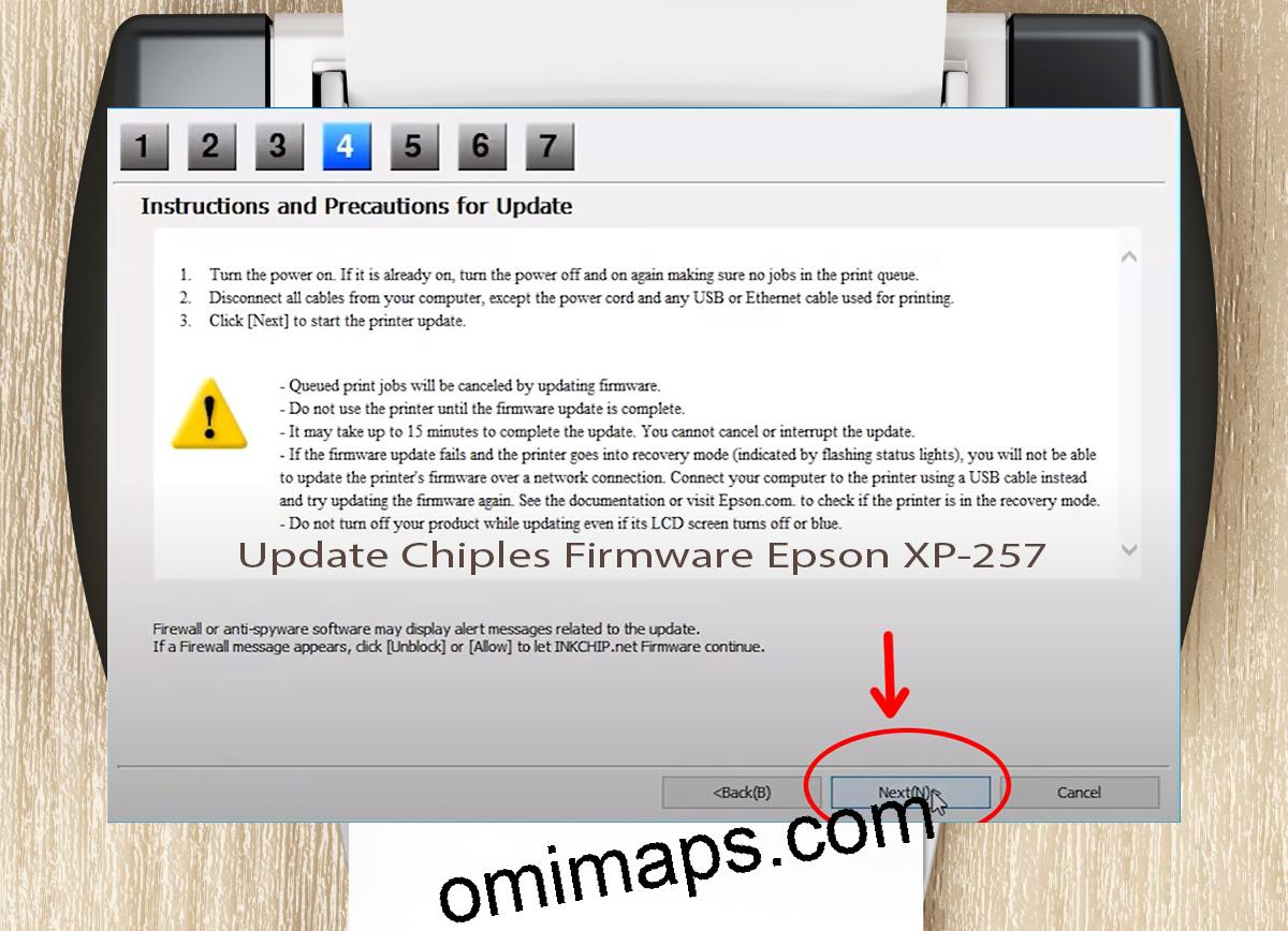 Update Chipless Firmware Epson XP-257 6