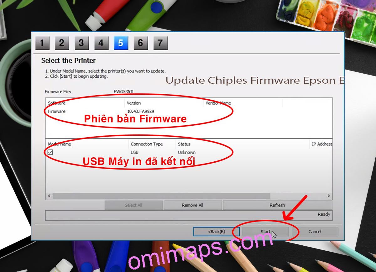 Update Chipless Firmware Epson EP-807A 7
