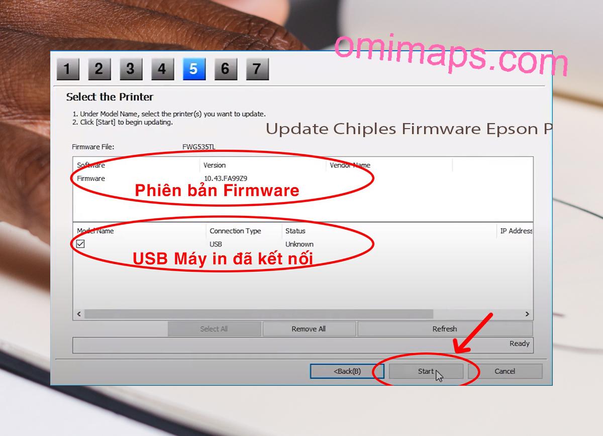 Update Chipless Firmware Epson PX5V2 7