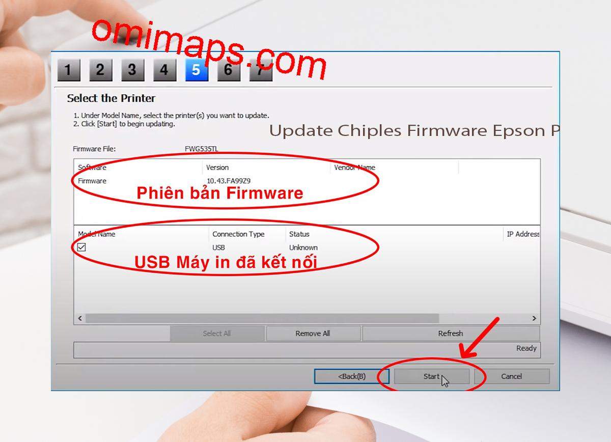 Update Chipless Firmware Epson P800 7