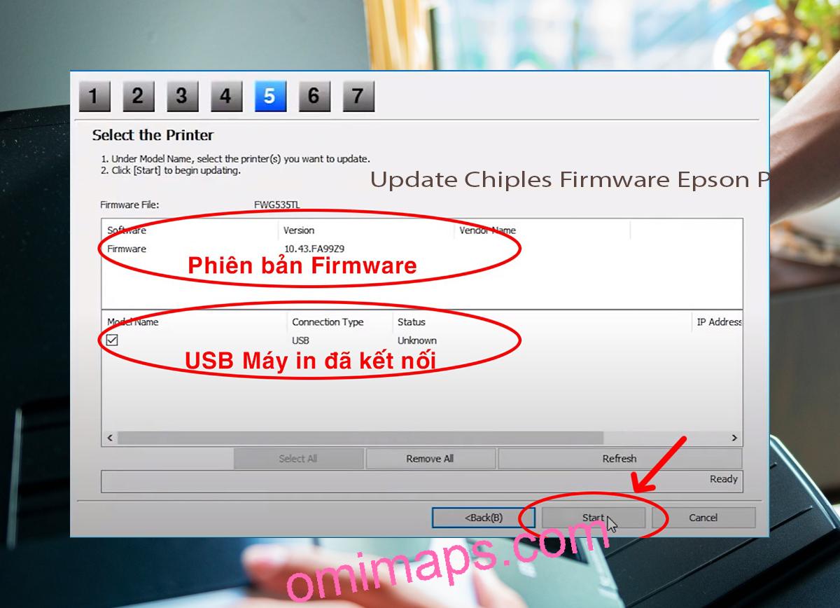Update Chipless Firmware Epson PX-S5080 7
