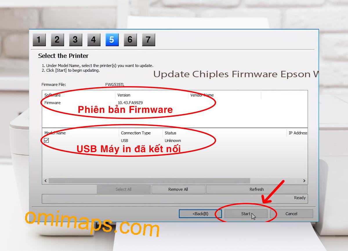 Update Chipless Firmware Epson WF-7710 7