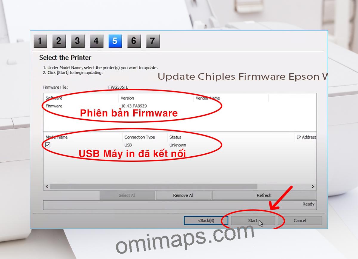 Update Chipless Firmware Epson WF-7721 7