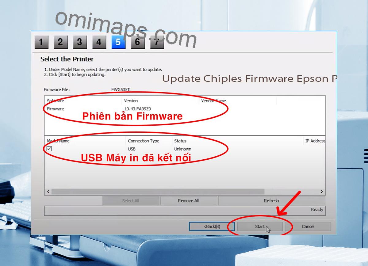 Update Chipless Firmware Epson P407 7