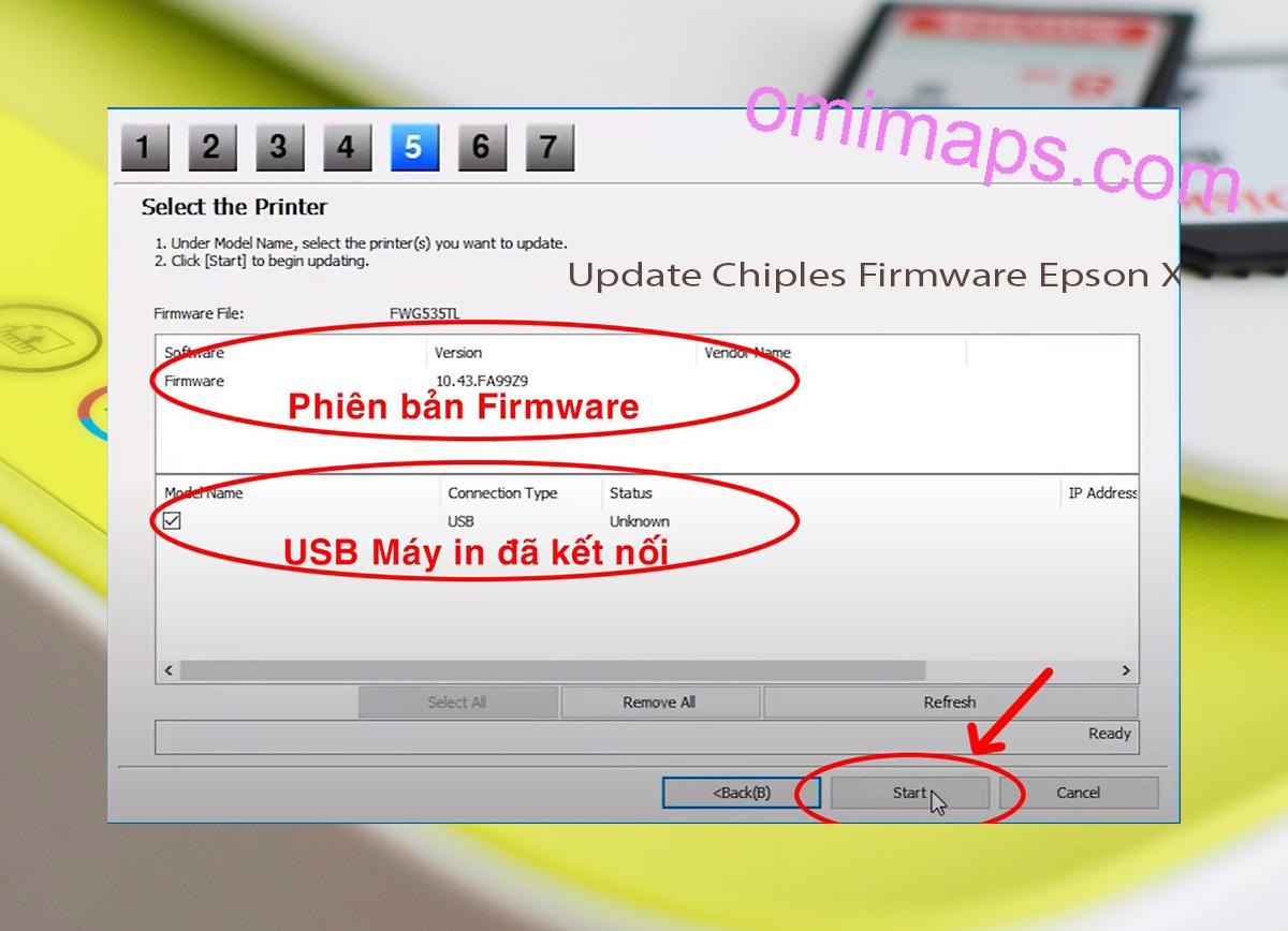 Update Chipless Firmware Epson XP-55 7