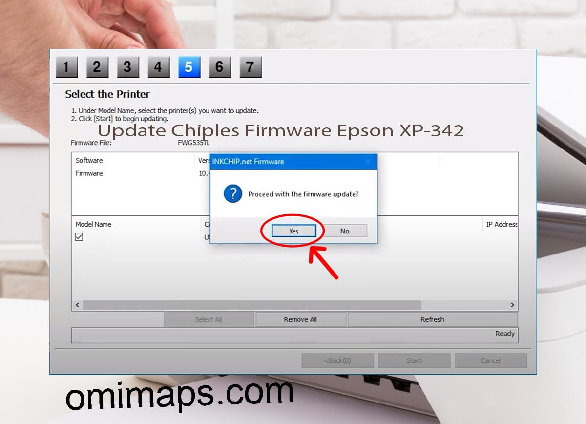 Update Chipless Firmware Epson XP-342 8