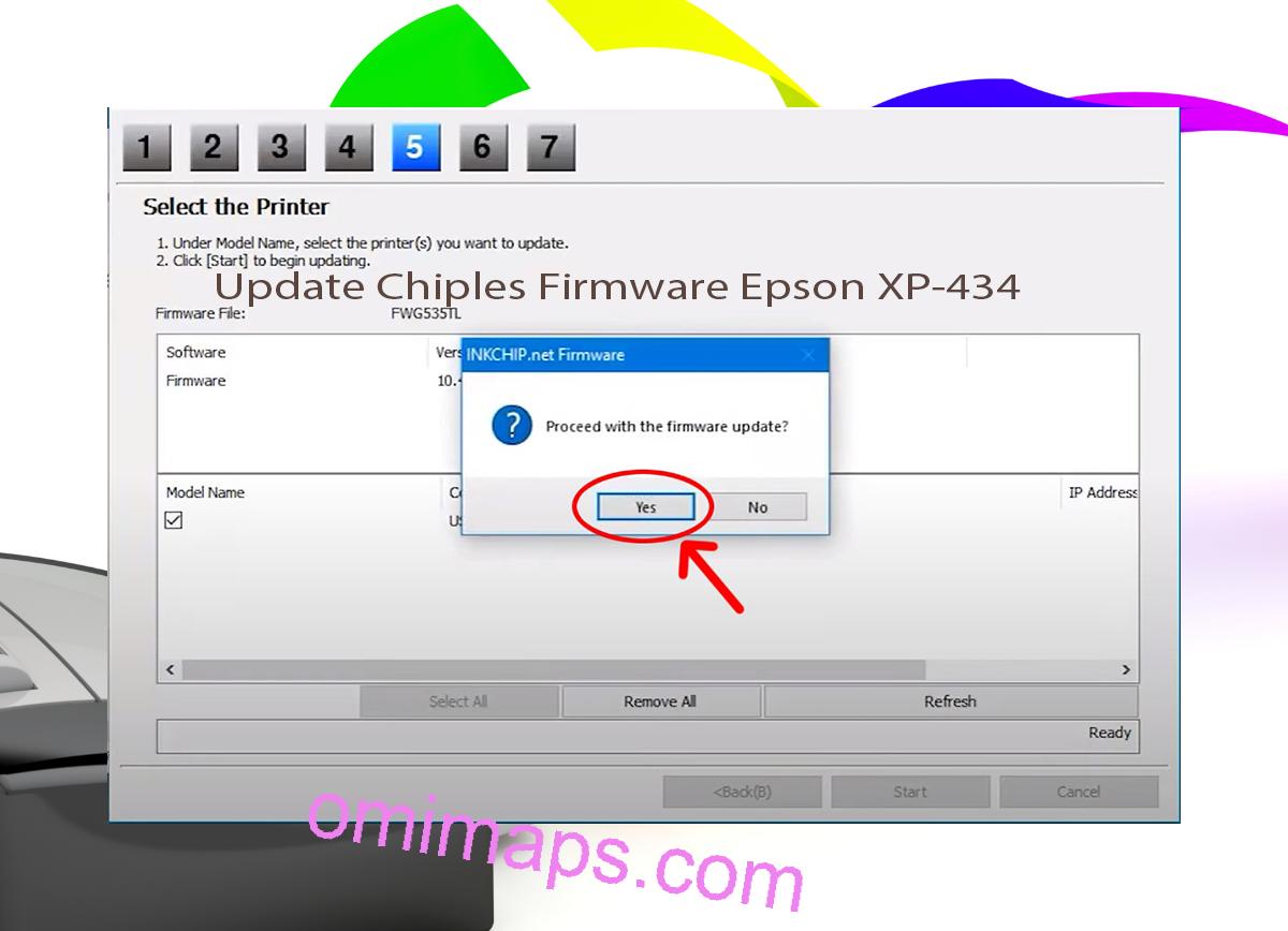 Update Chipless Firmware Epson XP-434 8