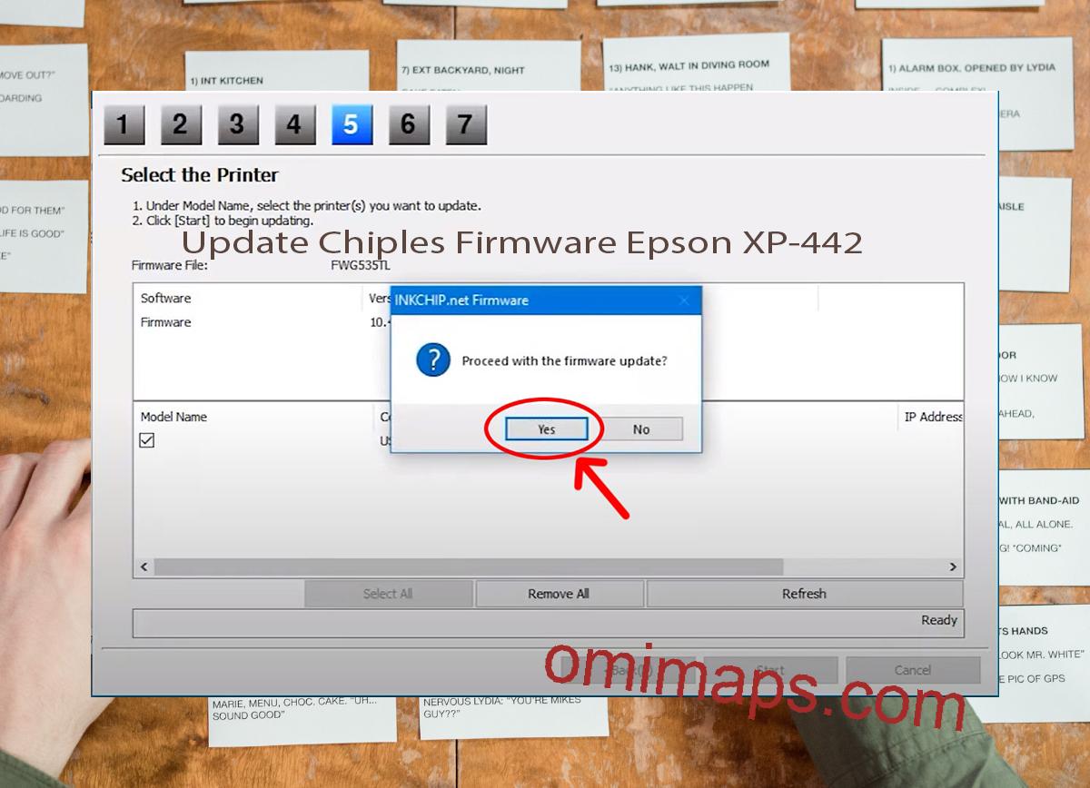 Update Chipless Firmware Epson XP-442 8