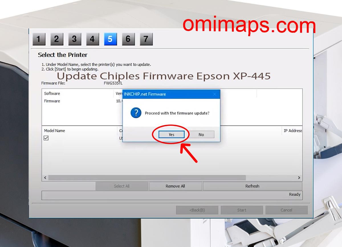 Update Chipless Firmware Epson XP-445 8