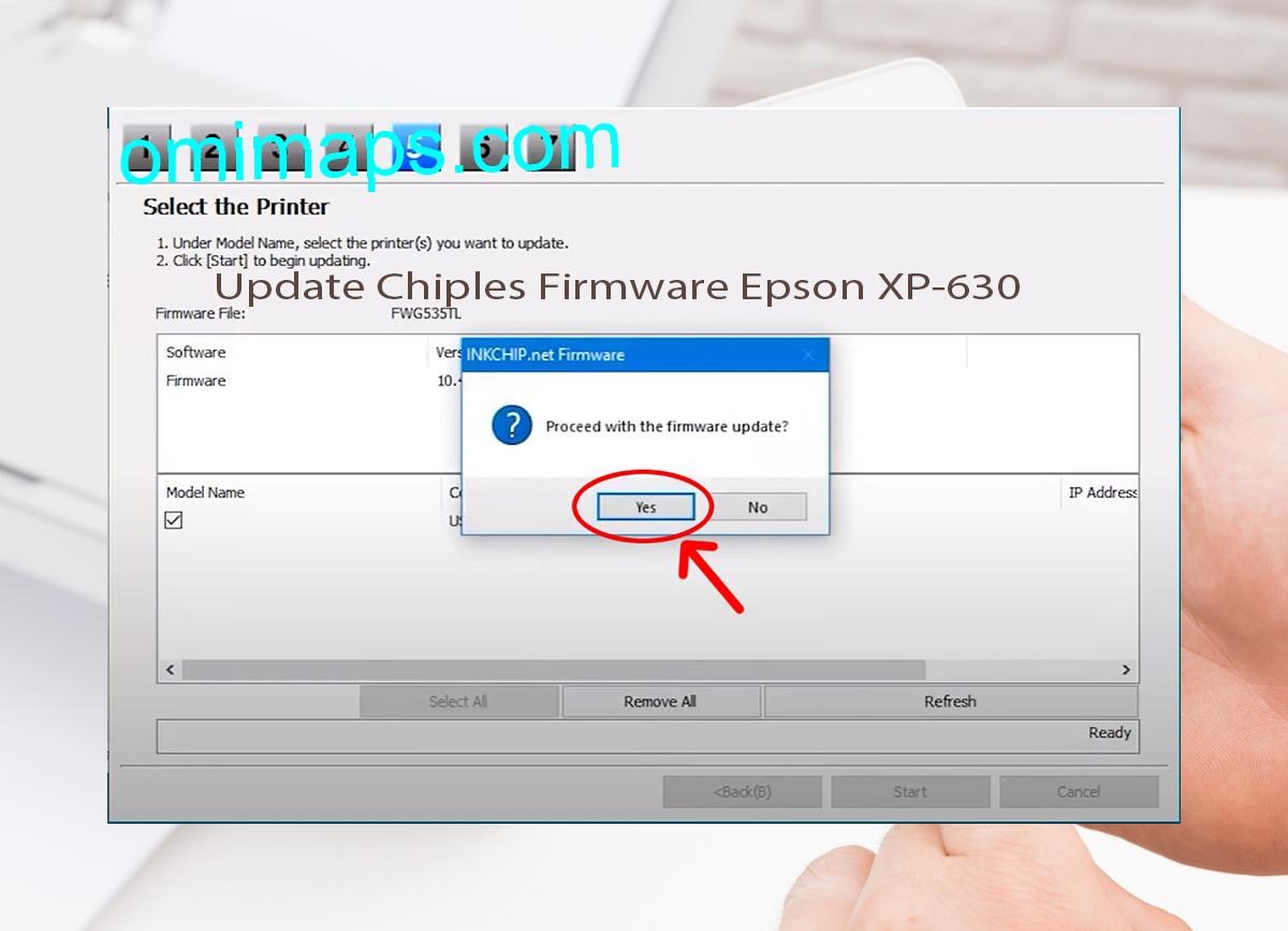 Update Chipless Firmware Epson XP-630 8
