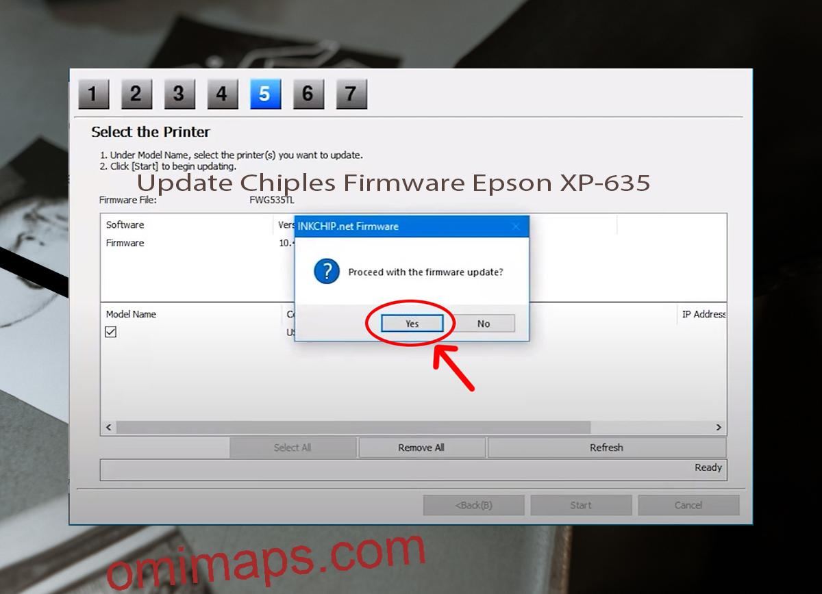 Update Chipless Firmware Epson XP-635 8