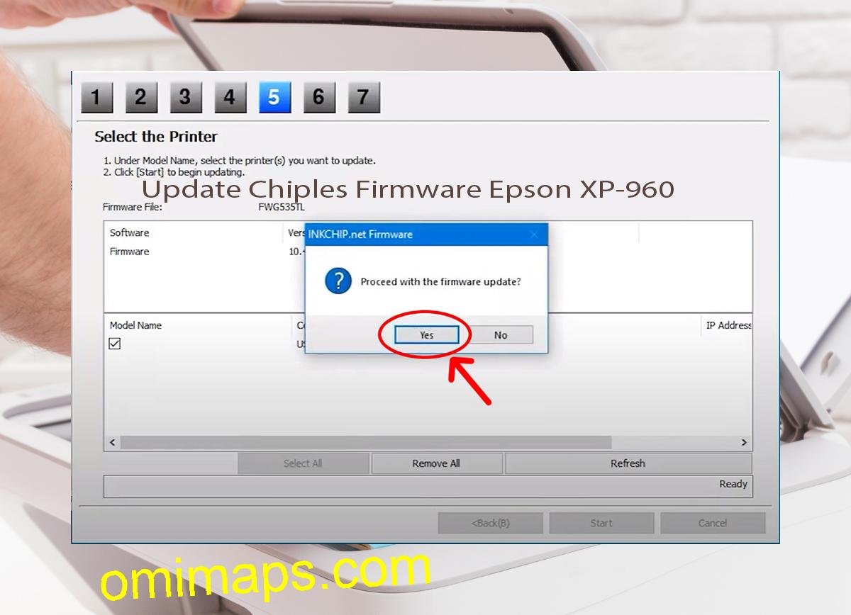 Update Chipless Firmware Epson XP-960 8