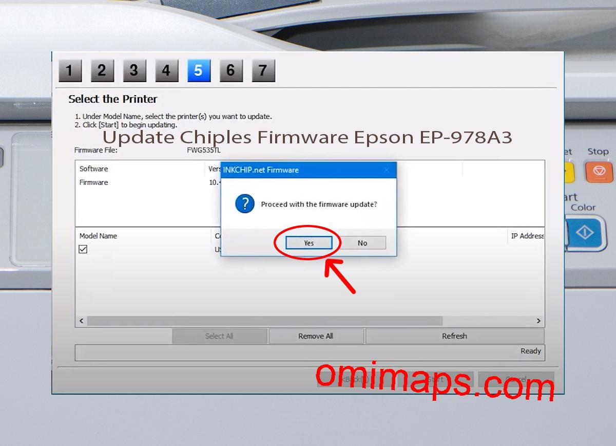 Update Chipless Firmware Epson EP-978A3 8