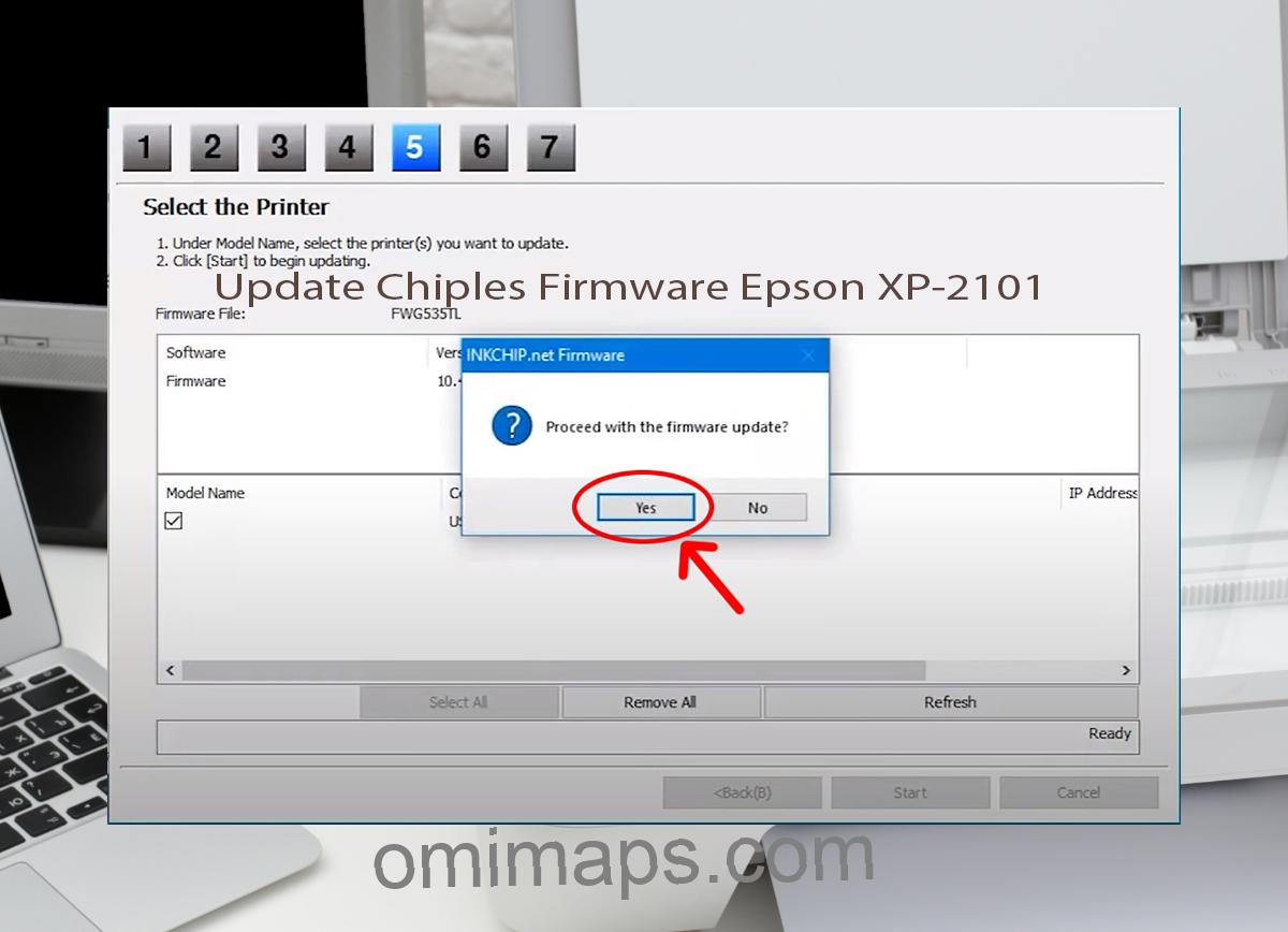 Update Chipless Firmware Epson XP-2101 8