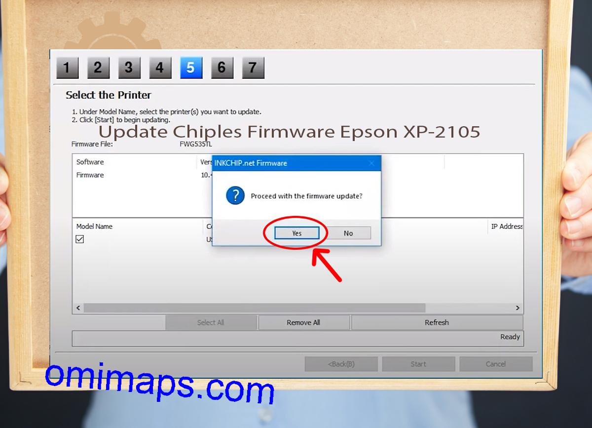 Update Chipless Firmware Epson XP-2105 8