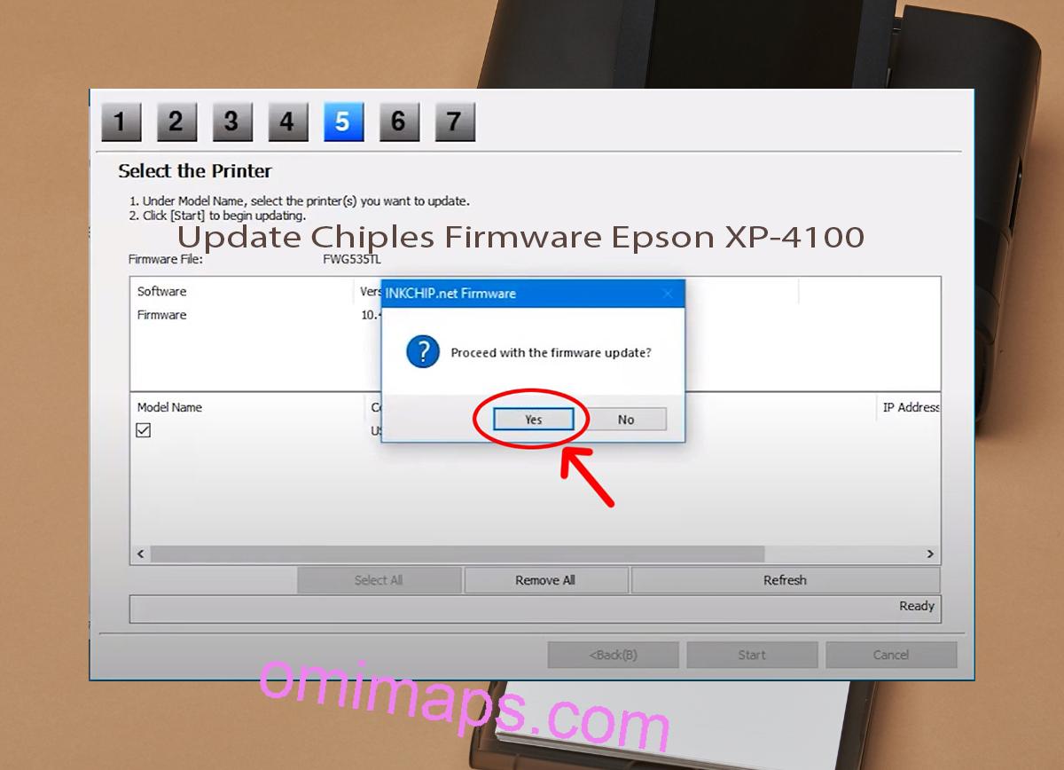 Update Chipless Firmware Epson XP-4100 8