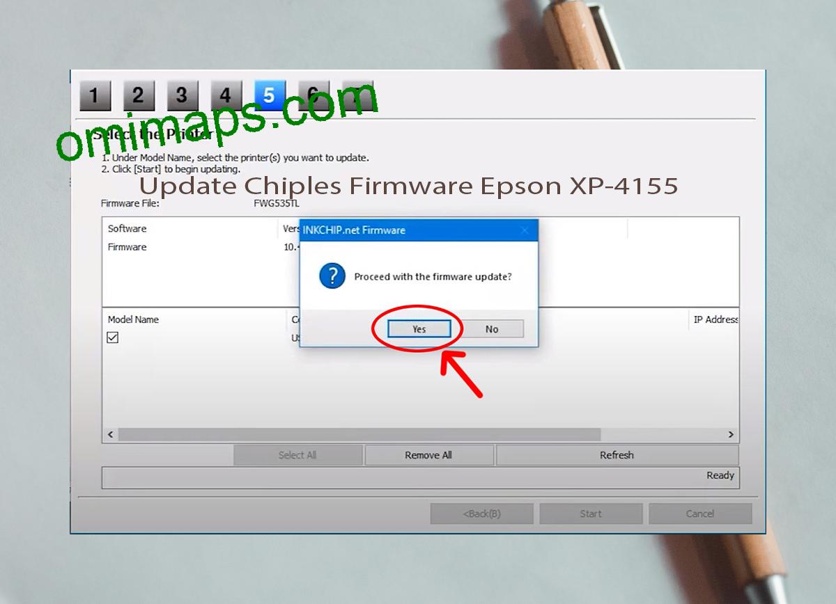 Update Chipless Firmware Epson XP-4155 8