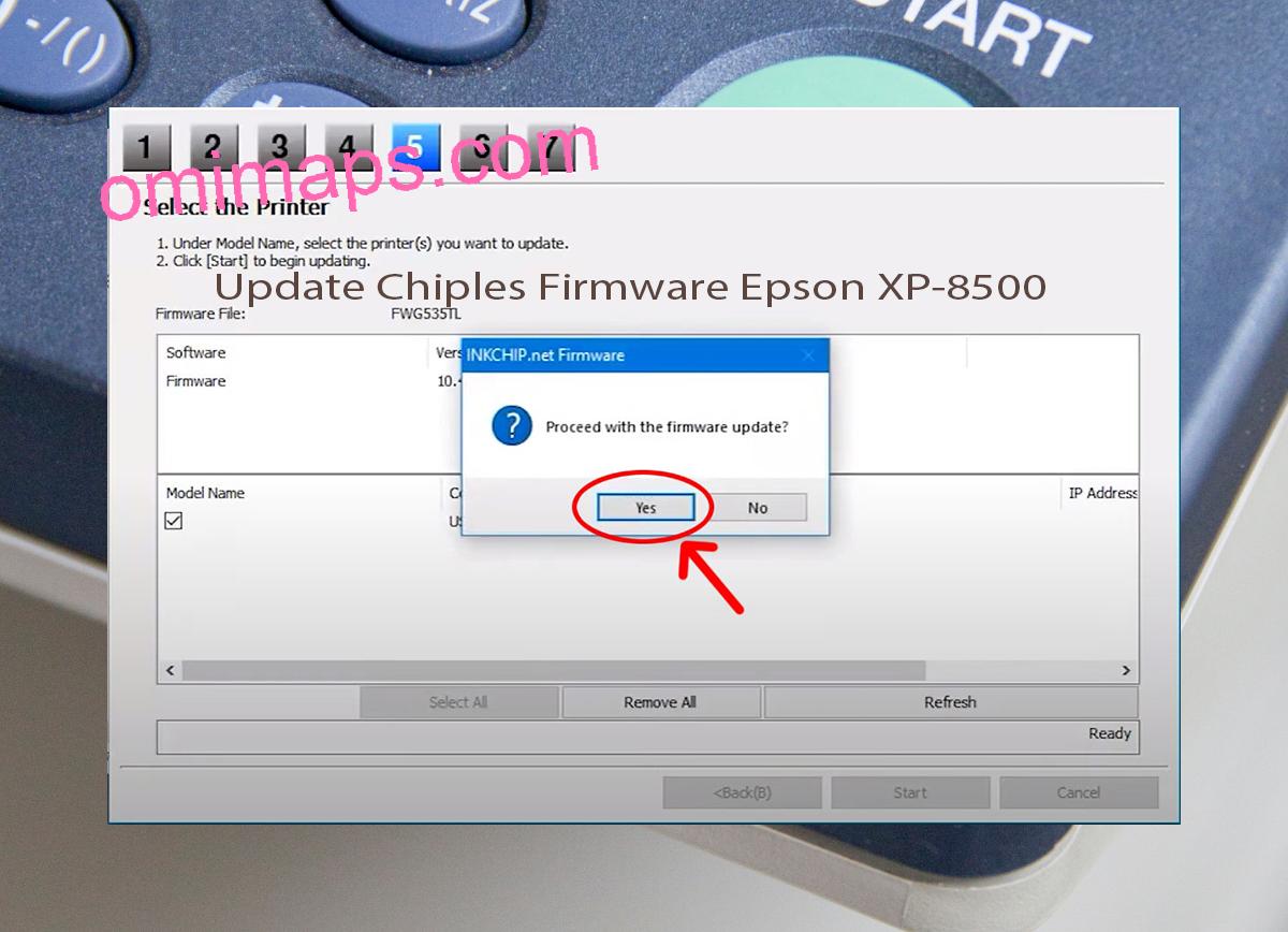Update Chipless Firmware Epson XP-8500 8