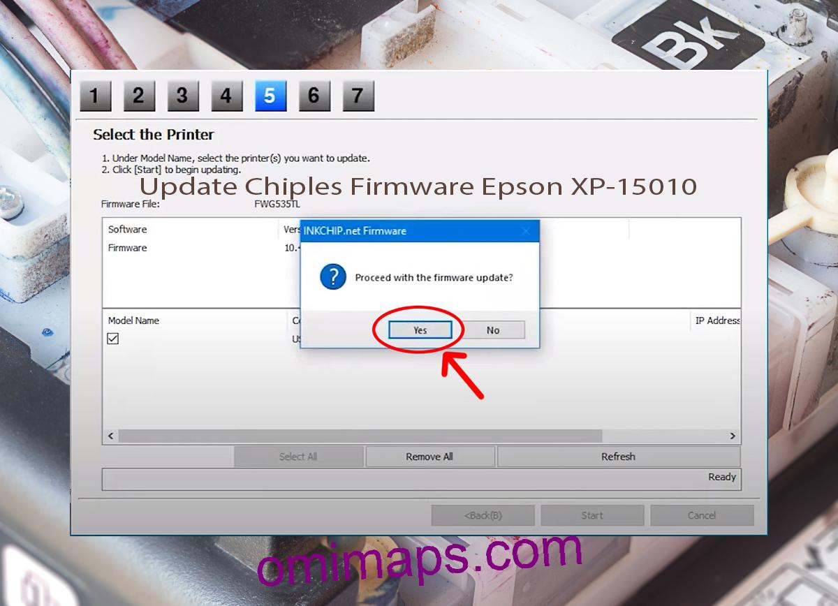 Update Chipless Firmware Epson XP-15010 8