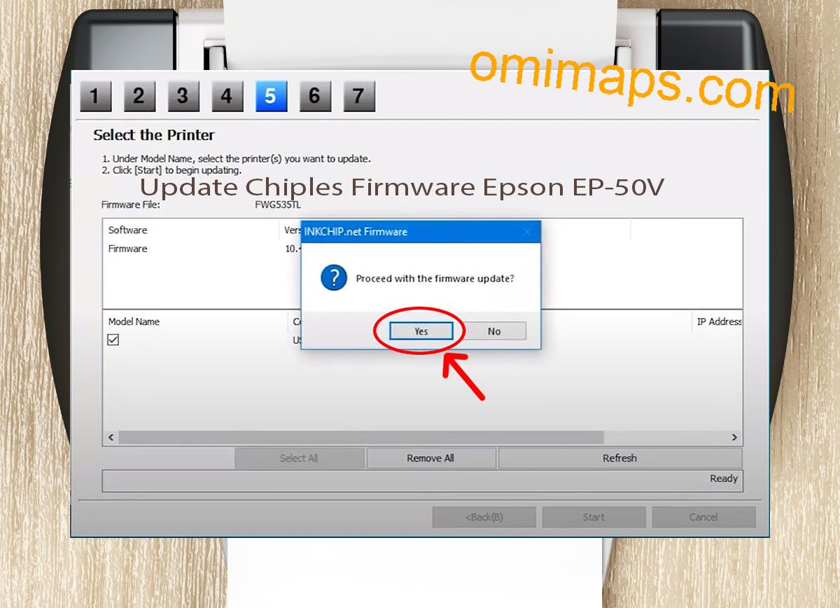 Update Chipless Firmware Epson EP-50V 8