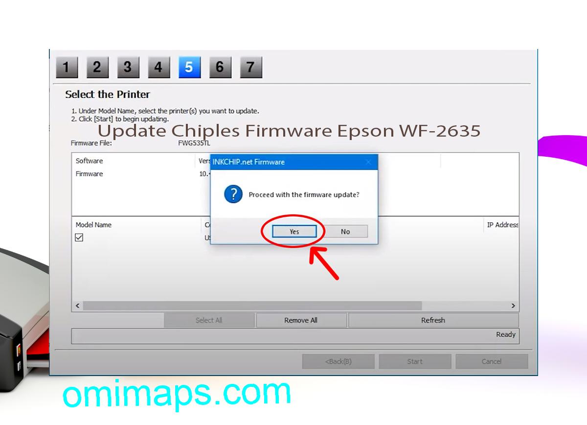 Update Chipless Firmware Epson WF-2635 8