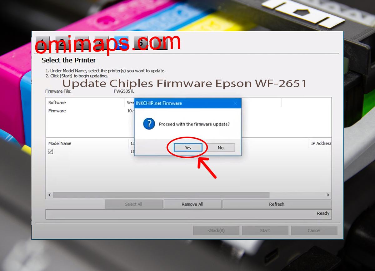 Update Chipless Firmware Epson WF-2651 8