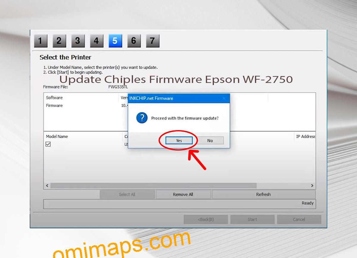 Update Chipless Firmware Epson WF-2750 8