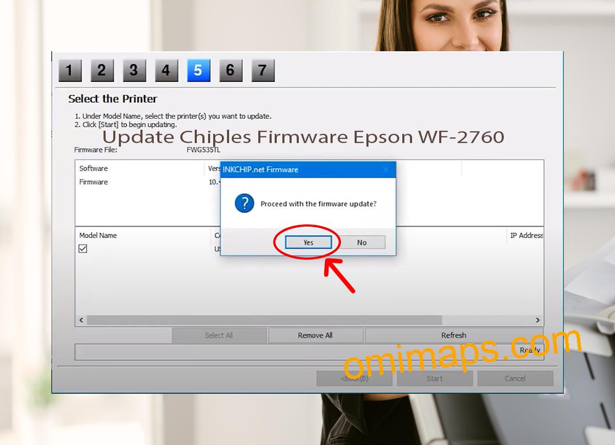 Update Chipless Firmware Epson WF-2760 8