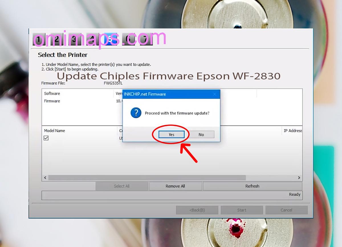Update Chipless Firmware Epson WF-2830 8