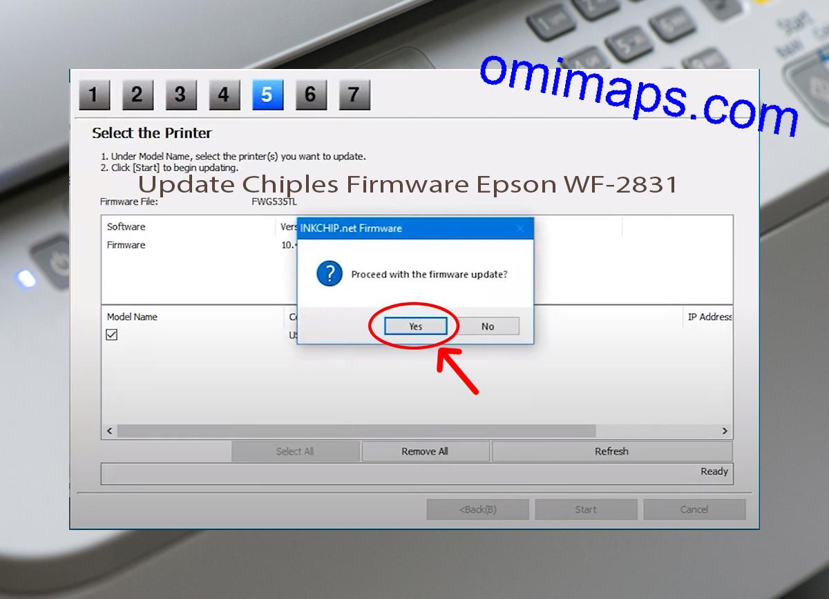 Update Chipless Firmware Epson WF-2831 8