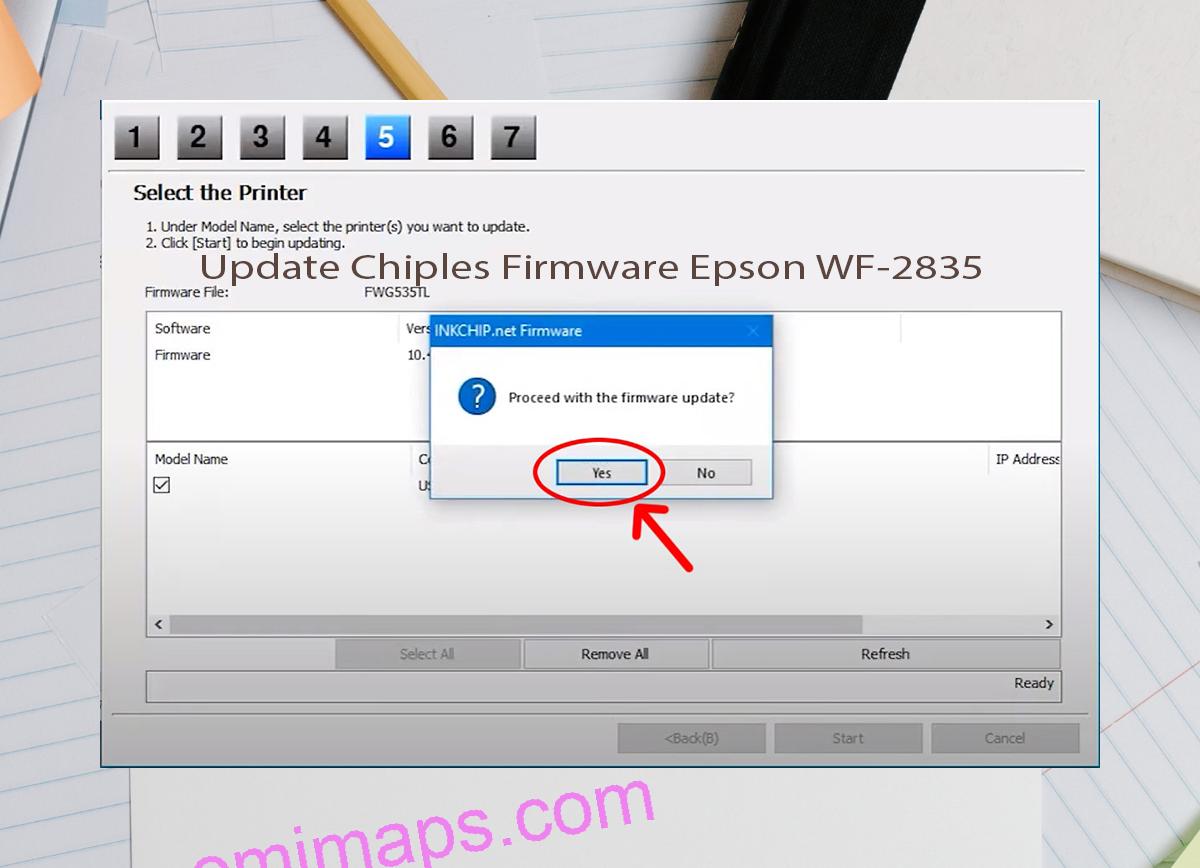 Update Chipless Firmware Epson WF-2835 8