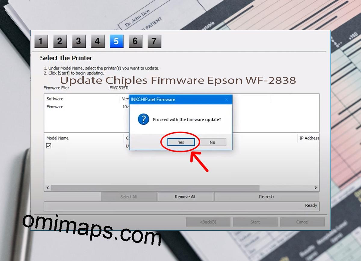 Update Chipless Firmware Epson WF-2838 8