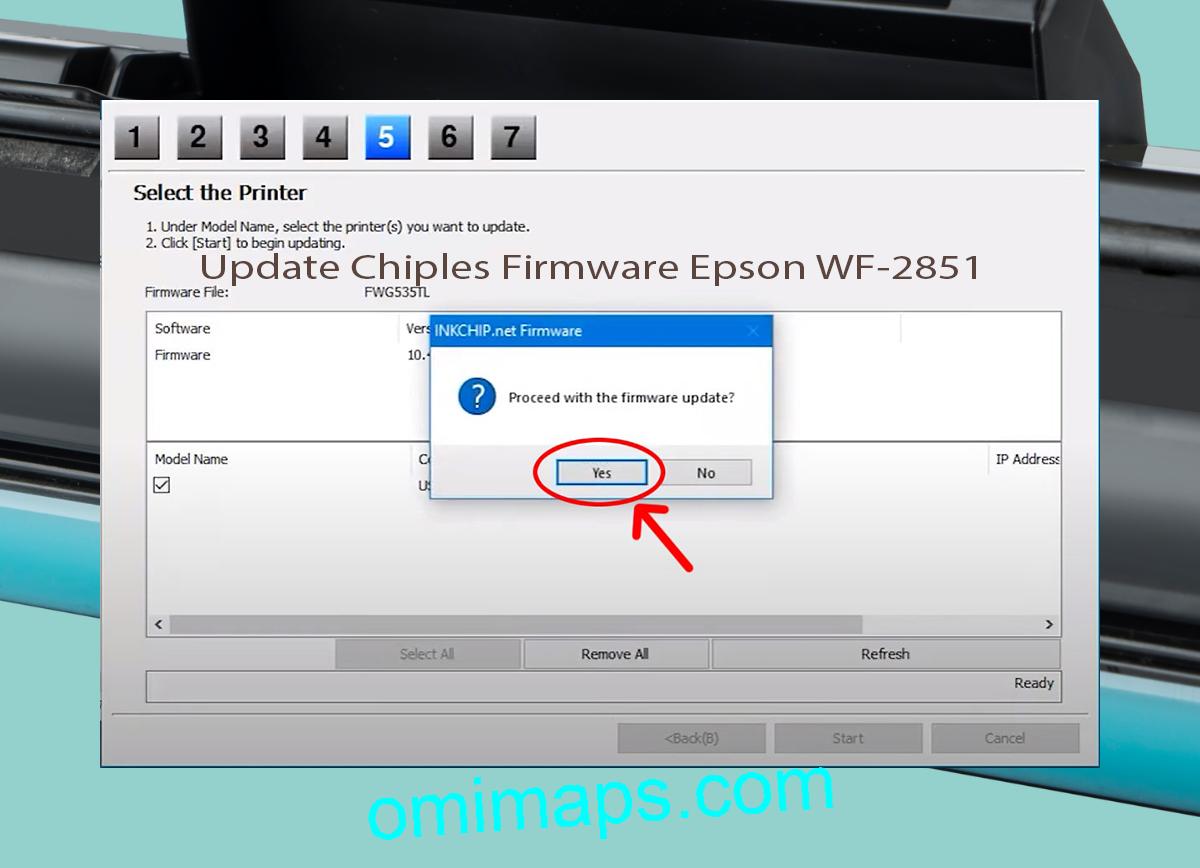 Update Chipless Firmware Epson WF-2851 8