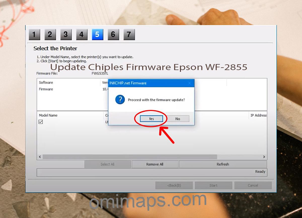 Update Chipless Firmware Epson WF-2855 8