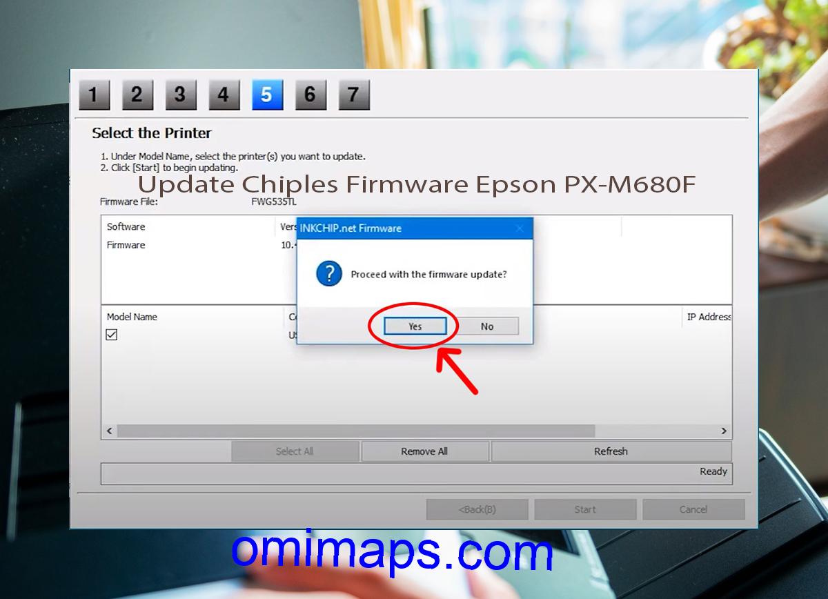 Update Chipless Firmware Epson PX-M680F 8