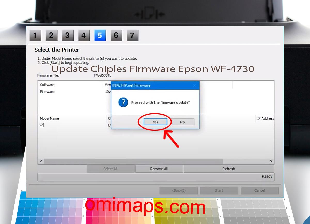Update Chipless Firmware Epson WF-4730 8